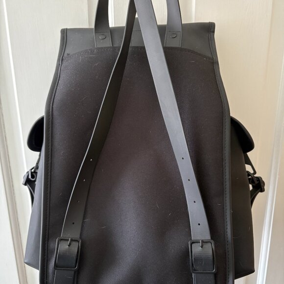 RAINS Black Cargo Backpack
